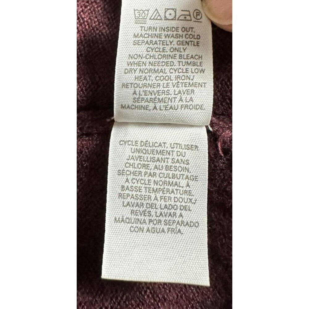 Victoria’s Secret Cashmere Blend Oversized Sweater XL Burgundy Y2K Cozy Soft - Picture 8 of 8